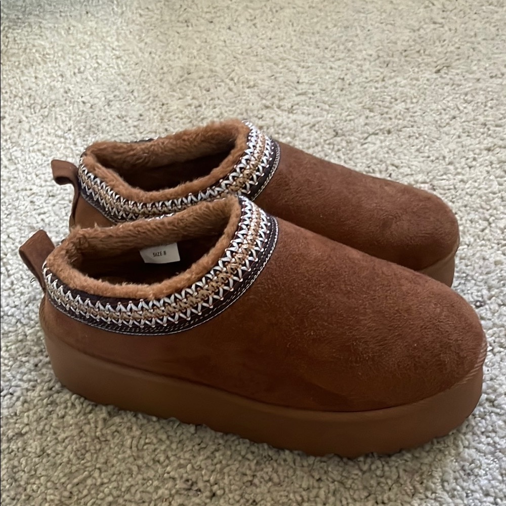 Cozy Brown Slip-On Women's Shoes